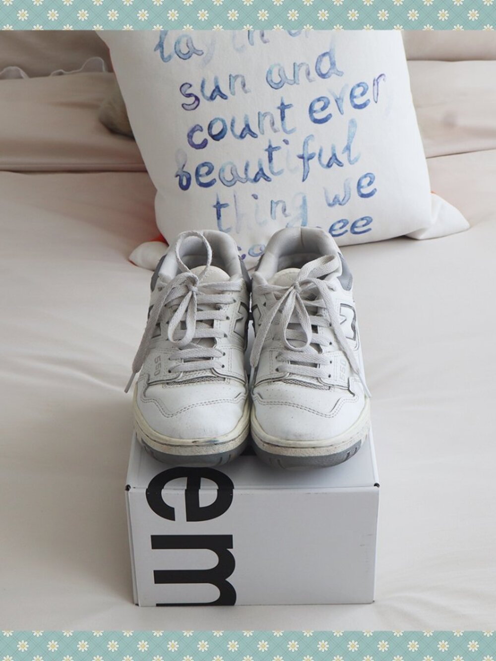 New Balance 550 in Grey/White